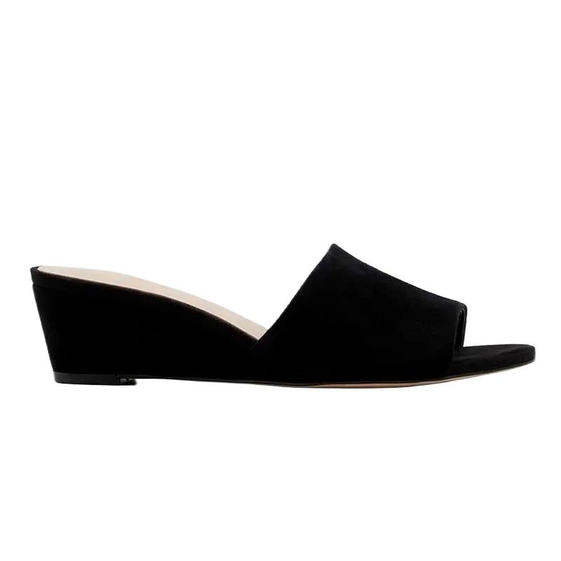 Women Slippers Elegant Summer 3cm Velvet Mules Wedge Sandals Slipper Open Toe High Heels Casual Dress Woman Shoes Plus Size 42 35
Women Slippers Elegant Summer 3cm Velvet Mules Wedge Sandals Slipper Open Toe High Heels Casual Dress Woman Shoes Plus Size 42 35