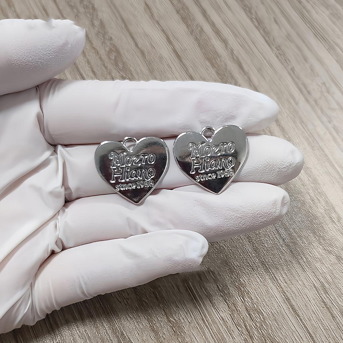 10Pcs Metal Heart Pendants Charms Dog Tags Candy Color for Bracelet Earrings Necklace DIY Jewelry Making Accessories Supplies серебряный
10Pcs Metal Heart Pendants Charms Dog Tags Candy Color for Bracelet Earrings Necklace DIY Jewelry Making Accessories Supplies серебряный