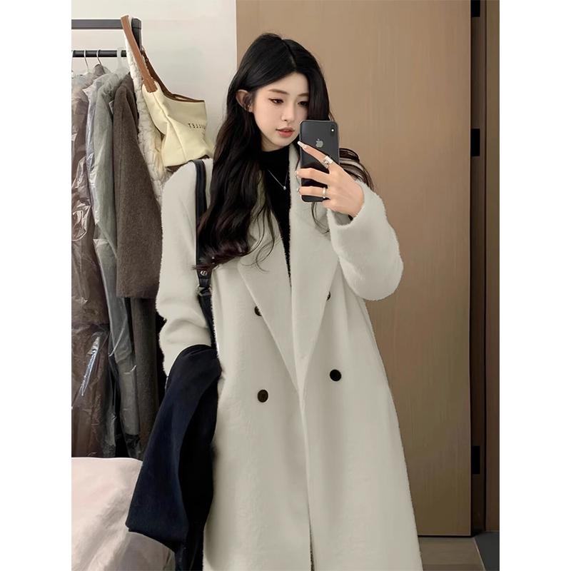 Straight Shoulder Women s Gray Woolen Coat - Petite High-End Autumn/Winter Korean Style Windbreaker 2025. Medium
Straight Shoulder Women s Gray Woolen Coat - Petite High-End Autumn/Winter Korean Style Windbreaker 2025. Medium