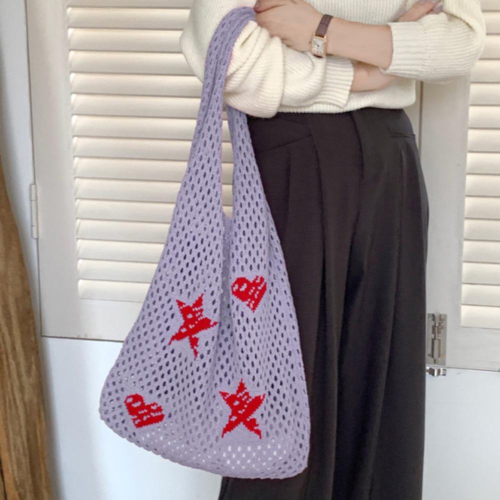 Sweet Strawberry Crochet Shoulder Bag Heart Knitting Tote Bag Knitted Crochet Handbag Travel рожевий
Sweet Strawberry Crochet Shoulder Bag Heart Knitting Tote Bag Knitted Crochet Handbag Travel рожевий