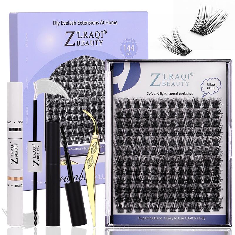 Fluffy False Eyelash Set with Double-Headed Glue and Single Cluster Extensions Standard
Fluffy False Eyelash Set with Double-Headed Glue and Single Cluster Extensions Standard