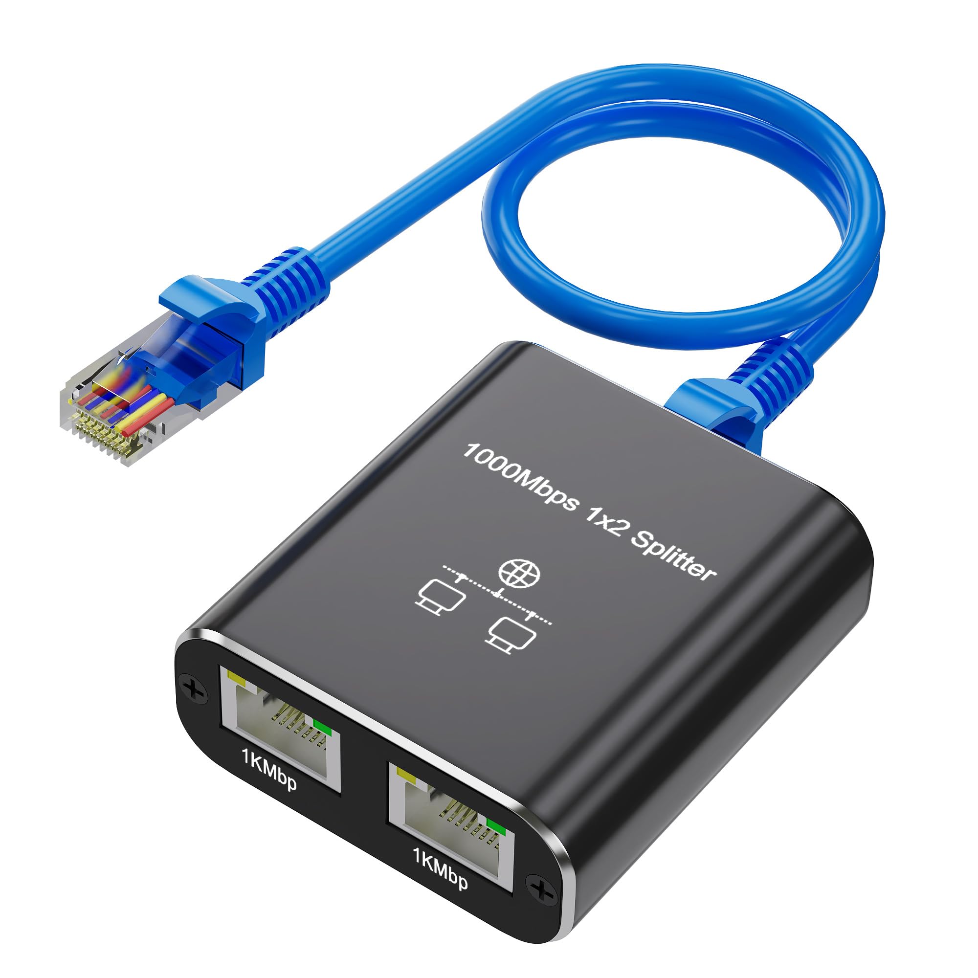 Switching Hub LAN Hub 1 Input 2 Output LAN Cable Included LAN Distributor RJ45 High Speed 1000Mbps LAN Cable Branch LAN Cable Distributor Use 2 Units
Switching Hub LAN Hub 1 Input 2 Output LAN Cable Included LAN Distributor RJ45 High Speed 1000Mbps LAN Cable Branch LAN Cable Distributor Use 2 Units
