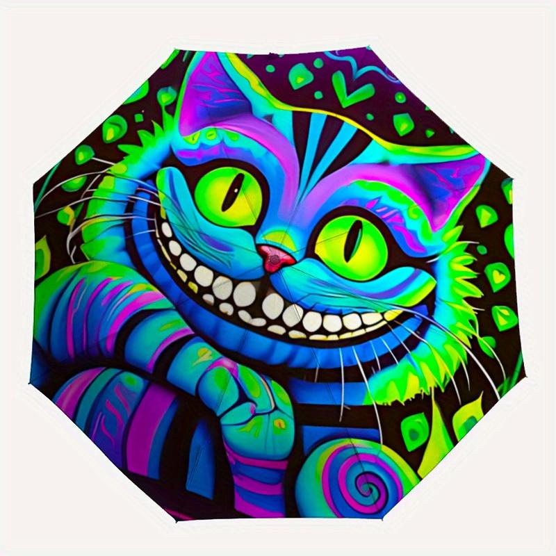 1pc Psychedelic Cat Auto Open/close, All-Season Portable Folding Umbrella for Women & Men, Travel, Everyday, Formal Events - Compact Luxury Parasol, O
1pc Psychedelic Cat Auto Open/close, All-Season Portable Folding Umbrella for Women & Men, Travel, Everyday, Formal Events - Compact Luxury Parasol, O