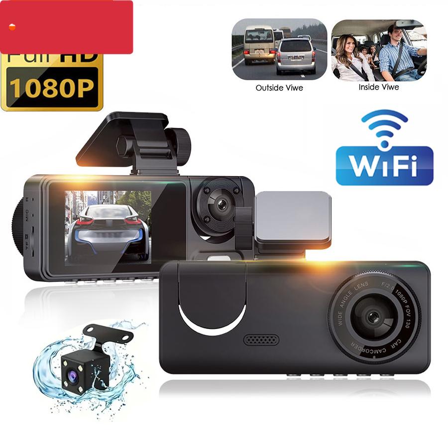 3 lens video recorder WiFi car recorder HD 1080P dvr, night vision cycle video vehicle monitoring, black box
3 lens video recorder WiFi car recorder HD 1080P dvr, night vision cycle video vehicle monitoring, black box