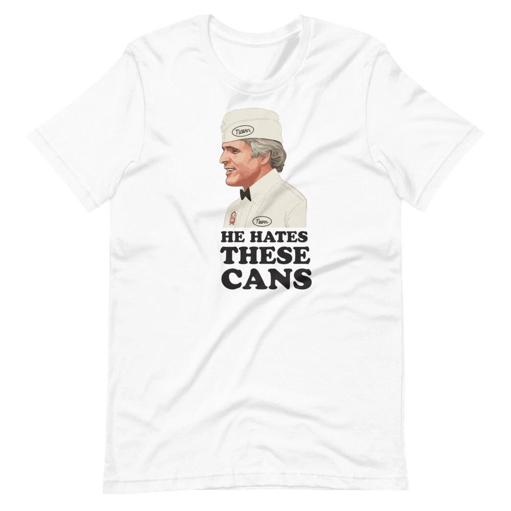 THE JERK Movie STEVE MARTIN He Hates These Cans Short-Sleeve Unisex T-Shirt XL
THE JERK Movie STEVE MARTIN He Hates These Cans Short-Sleeve Unisex T-Shirt XL