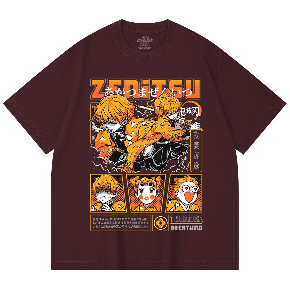 230 Gsm 100% Cotton Demon Slayer V68 Zenitsu Print Unisex Heavy Cotton T Shirt 2XL вина червоного кольору
230 Gsm 100% Cotton Demon Slayer V68 Zenitsu Print Unisex Heavy Cotton T Shirt 2XL вина червоного кольору