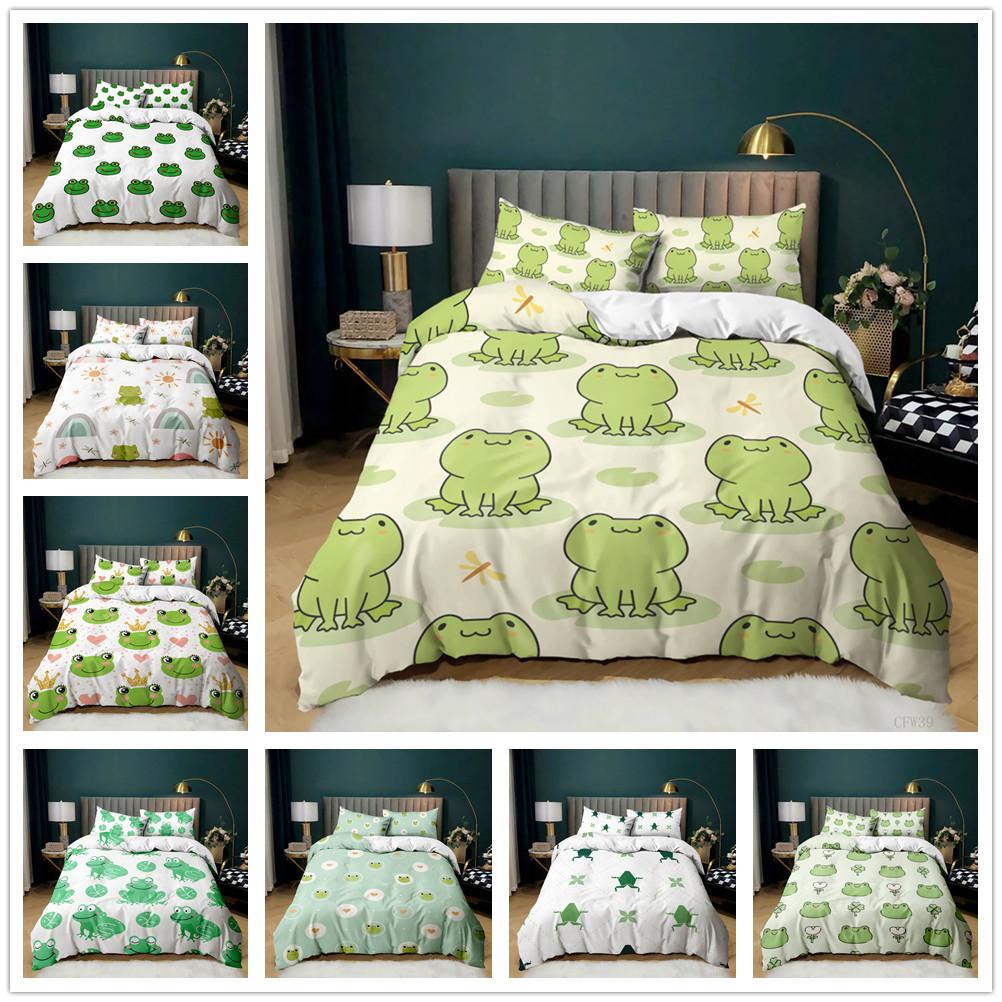 Love Frog Quilt Cover Two Or Three Piece Set Pillowcase Bedding 135 * 200 (two-piece set)
Love Frog Quilt Cover Two Or Three Piece Set Pillowcase Bedding 135 * 200 (two-piece set)
