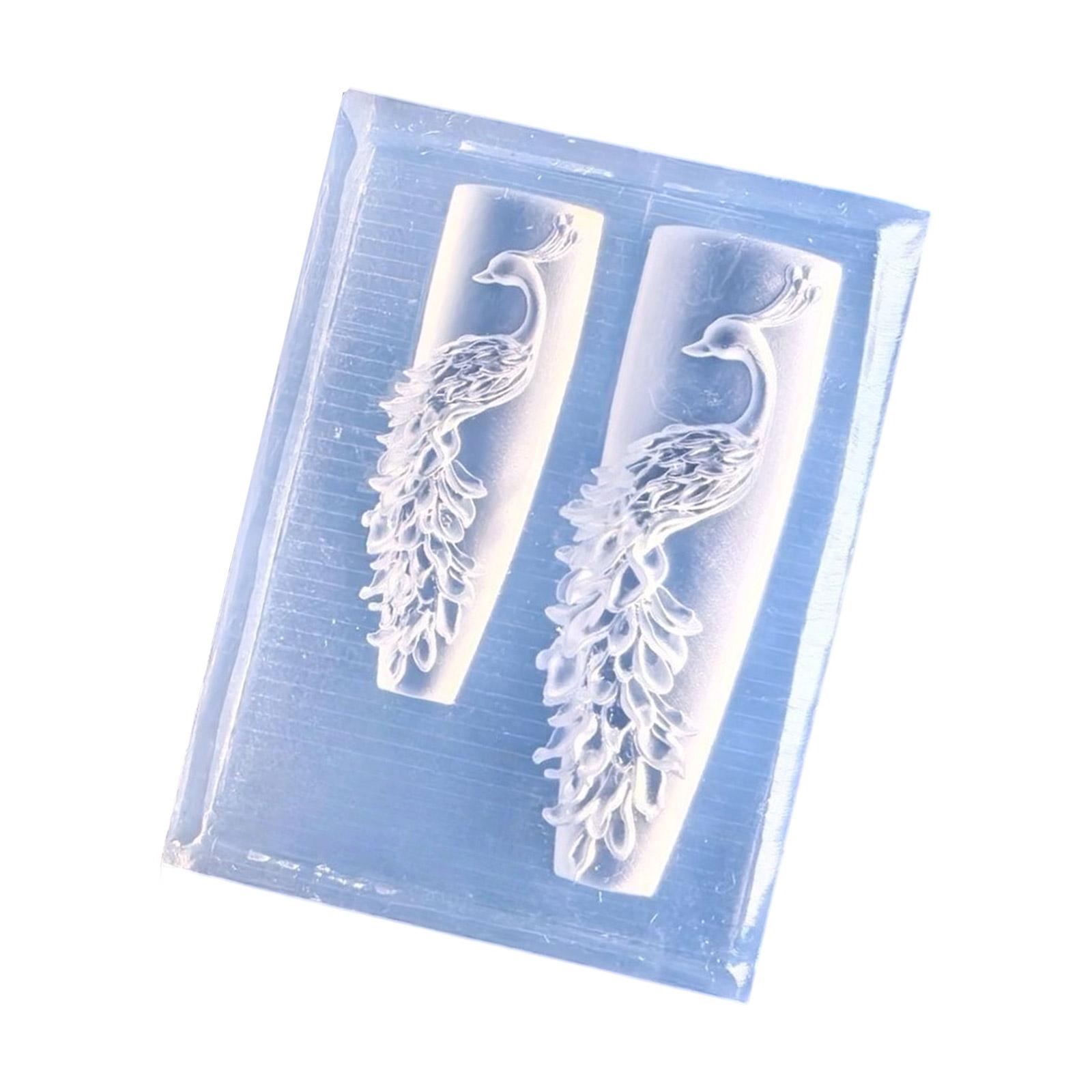 Transparent Silicone Embossing Mold Featuring Peacockbird Pattern Ideal For Nail Skill Phone Case Decorations 1
Transparent Silicone Embossing Mold Featuring Peacockbird Pattern Ideal For Nail Skill Phone Case Decorations 1