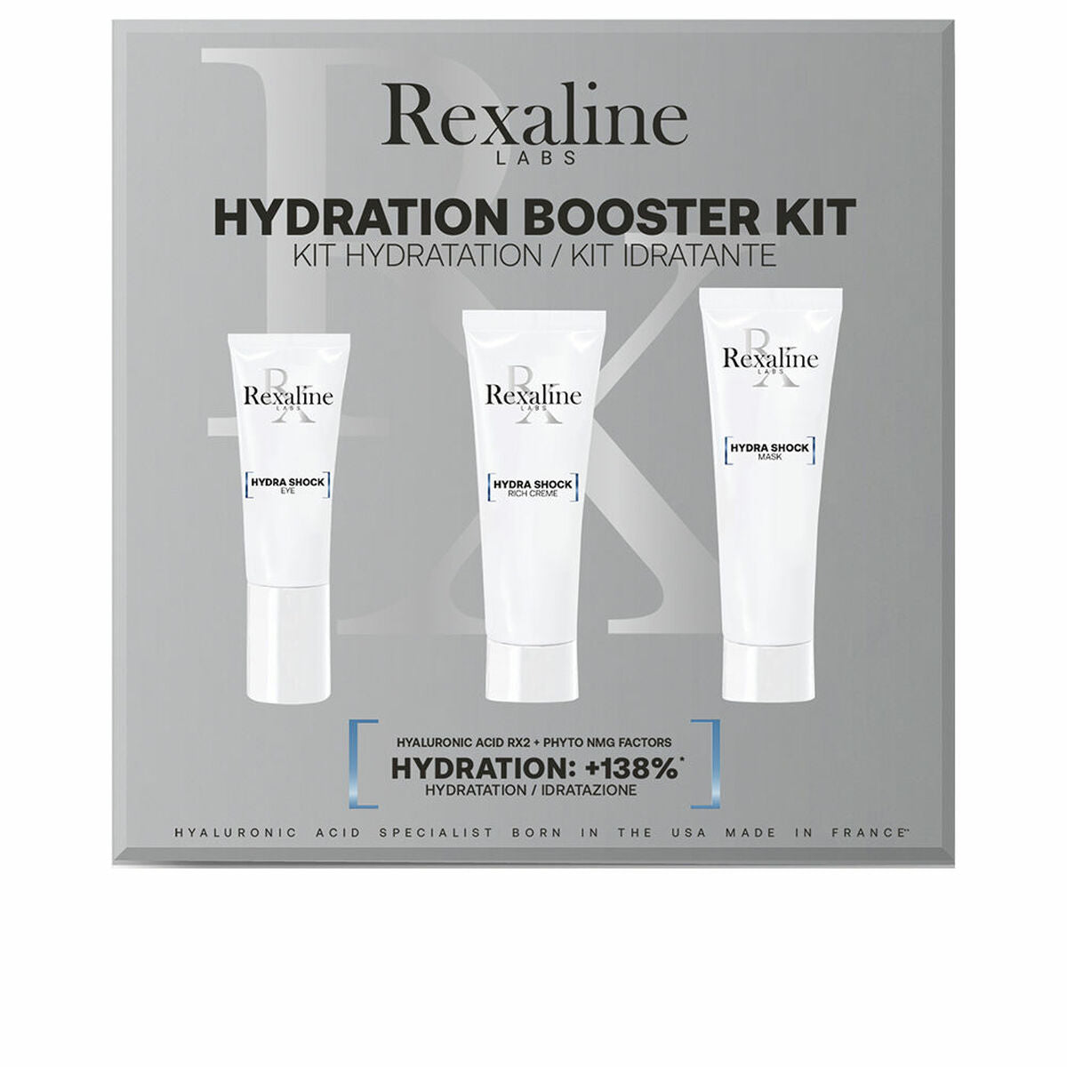 Rexaline Hydra Shock Hydration 3-Piece Cosmetic Set
Rexaline Hydra Shock Hydration 3-Piece Cosmetic Set