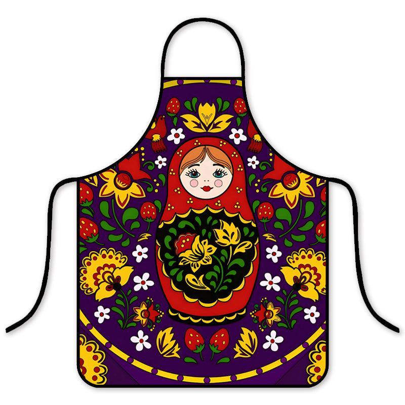 Ethnic Style Matryoshka Doll Print Waterproof Apron - Stain-Proof, Breathable, Cartoon Design for Practical Kitchen Use. Children s Standard 45x56cm
Ethnic Style Matryoshka Doll Print Waterproof Apron - Stain-Proof, Breathable, Cartoon Design for Practical Kitchen Use. Children s Standard 45x56cm
