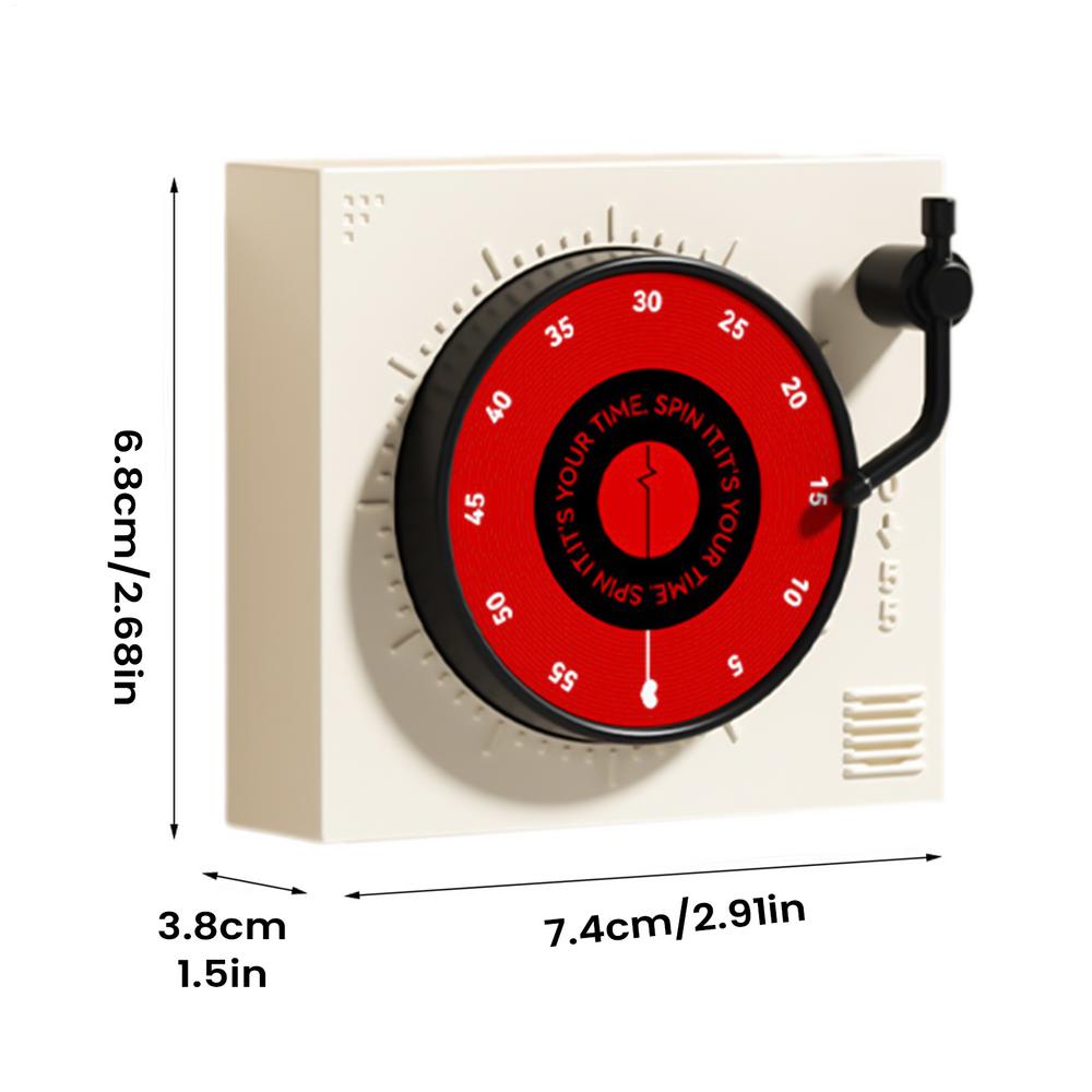 Timers For Cooking Magnetic No Batteries Required Record Player Shape Exercise Timer For Kids Seniors Students Elderly Moms белый
Timers For Cooking Magnetic No Batteries Required Record Player Shape Exercise Timer For Kids Seniors Students Elderly Moms белый