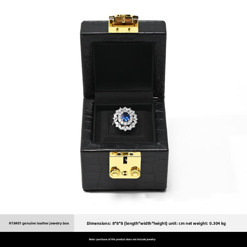 Genuine Leather Ring Box, Jewelry Packaging Case for Wedding Proposal Diamond Ring .
Genuine Leather Ring Box, Jewelry Packaging Case for Wedding Proposal Diamond Ring .