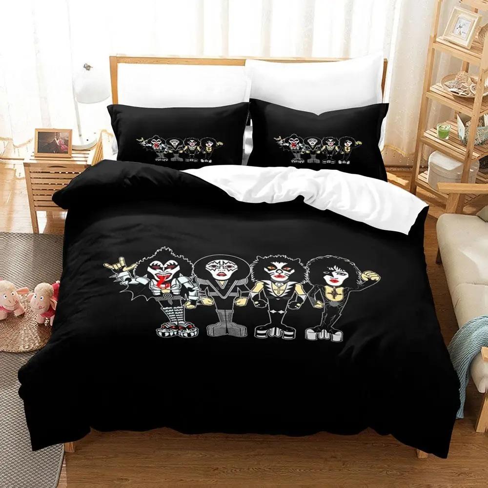 Exquisite 3D KISS Rock Band Wallpaper Anime Digital Printing Bedding Set Duvet Cover Comforter Bed Youth Kids Girl Boys Gift (135x200cm)
Exquisite 3D KISS Rock Band Wallpaper Anime Digital Printing Bedding Set Duvet Cover Comforter Bed Youth Kids Girl Boys Gift (135x200cm)