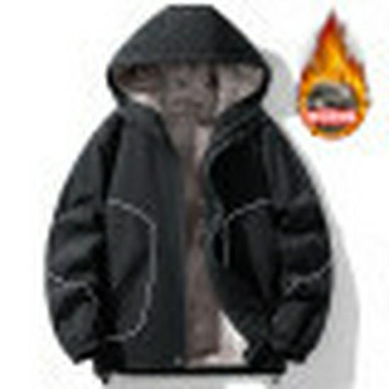 M-8xL Осенне-зимняя мужская бархатная куртка с капюшоном больших размеров; Толстая теплая уличная горная серия 8XL чёрный
M-8xL Осенне-зимняя мужская бархатная куртка с капюшоном больших размеров; Толстая теплая уличная горная серия 8XL чёрный