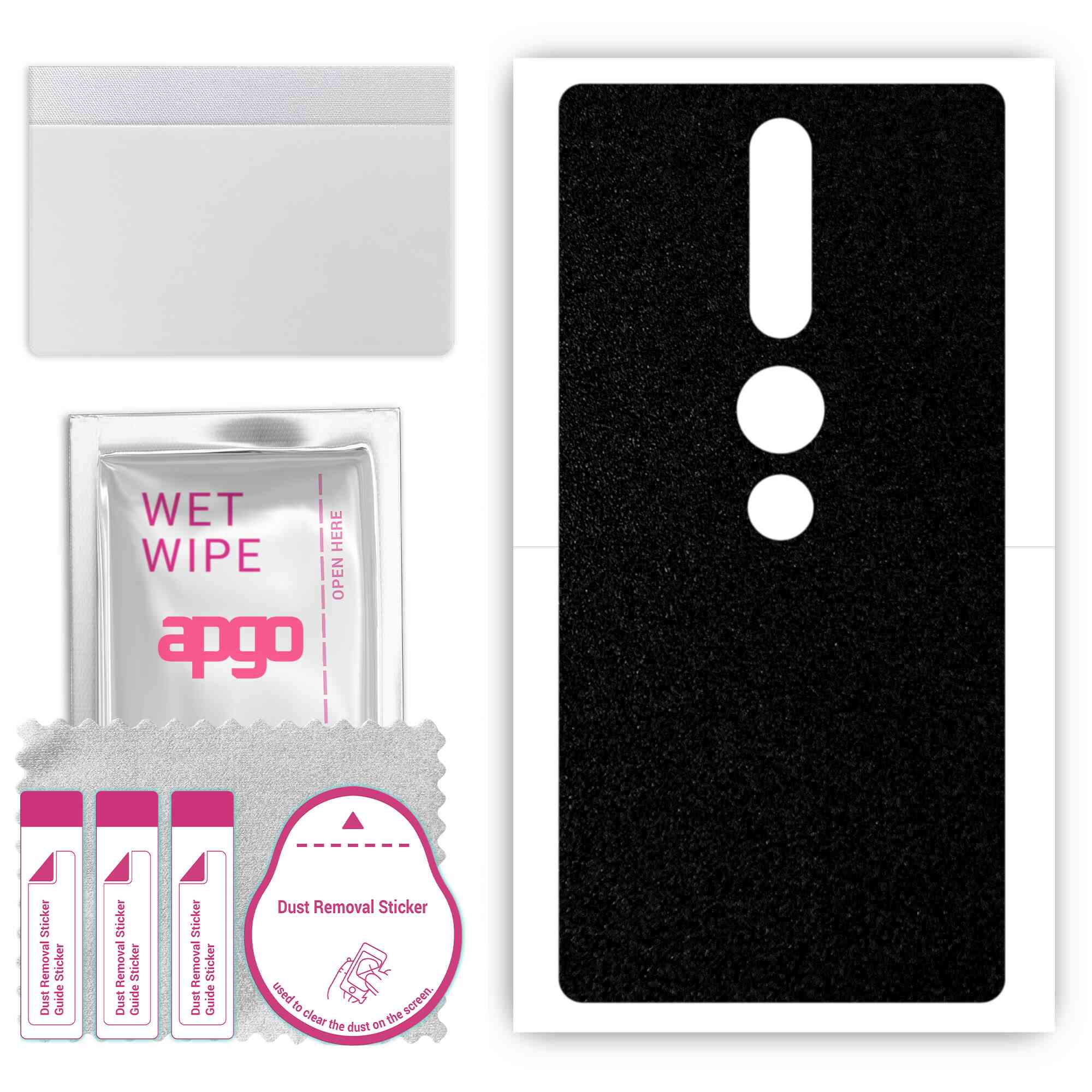 apgo Protective Skin Sticker for the back compatible with Lenovo Phab2 Pro, Wrap Film, Foil, Vinyl - Pattern Matte Black
apgo Protective Skin Sticker for the back compatible with Lenovo Phab2 Pro, Wrap Film, Foil, Vinyl - Pattern Matte Black