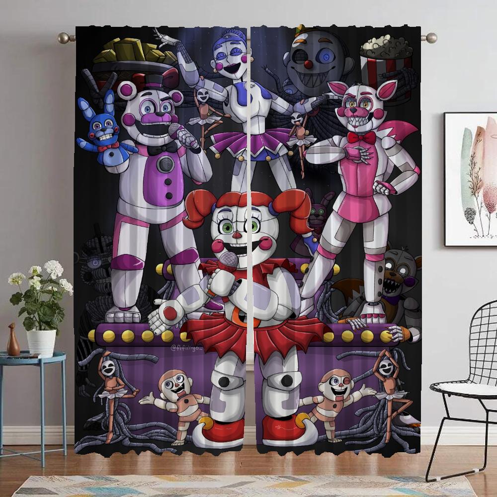 Five Nights Элегантные шторы для комнаты 2 шт. Тюль для перегородки в спальне Домашние шторы для оконных занавесок для гостиной и ребенка W50xH70cmx2pcs-CL
Five Nights Элегантные шторы для комнаты 2 шт. Тюль для перегородки в спальне Домашние шторы для оконных занавесок для гостиной и ребенка W50xH70cmx2pcs-CL