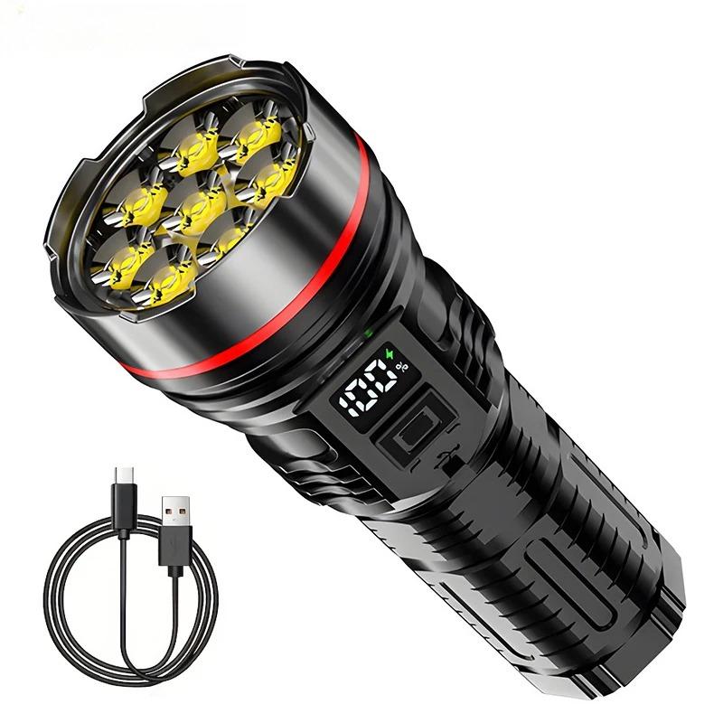 High Power 8-LED Flashlight Ultra-bright Long-range USB Rechargeable Flashlights with 3 Lighting Modes Emergency Torch 1PC
High Power 8-LED Flashlight Ultra-bright Long-range USB Rechargeable Flashlights with 3 Lighting Modes Emergency Torch 1PC