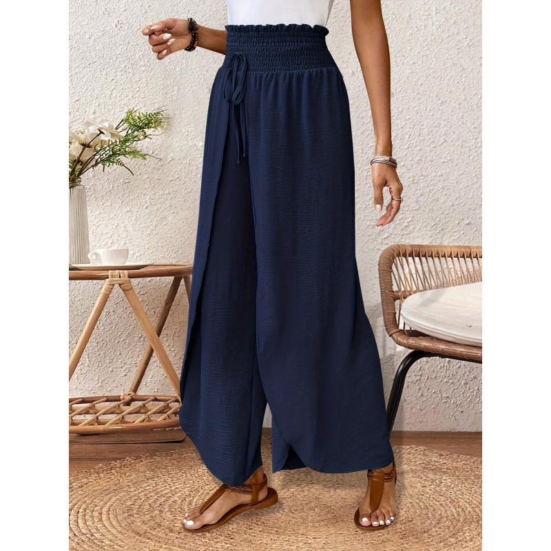 Women S Elegant Split-Hem Loose-Waist Trousers, Lightweight And Breathable Casual Pants For Spring, Summer, And Autumn 2XL темно-синього кольору
Women S Elegant Split-Hem Loose-Waist Trousers, Lightweight And Breathable Casual Pants For Spring, Summer, And Autumn 2XL темно-синього кольору