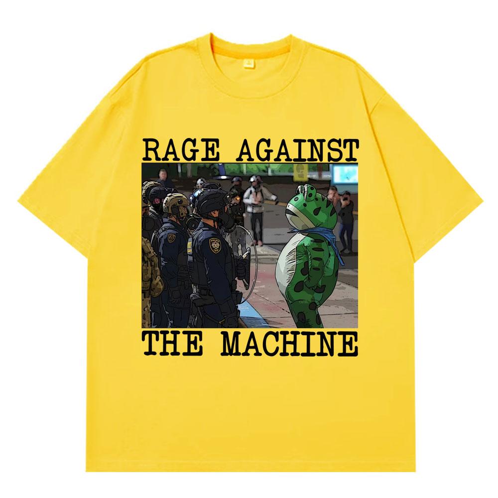 Portland Frog Protest Meme Frog Viral Meme Tshirt Unisexs Women 100 Cotton Hiphop Tshirts Shortsleeved Casual Loose Tshirts 4XL
Portland Frog Protest Meme Frog Viral Meme Tshirt Unisexs Women 100 Cotton Hiphop Tshirts Shortsleeved Casual Loose Tshirts 4XL