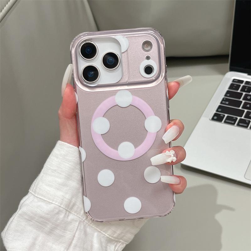 Korean Style Magnetic Polka Dot Case for iPhone 14/15 ProMax/16/17 Pro 16
Korean Style Magnetic Polka Dot Case for iPhone 14/15 ProMax/16/17 Pro 16