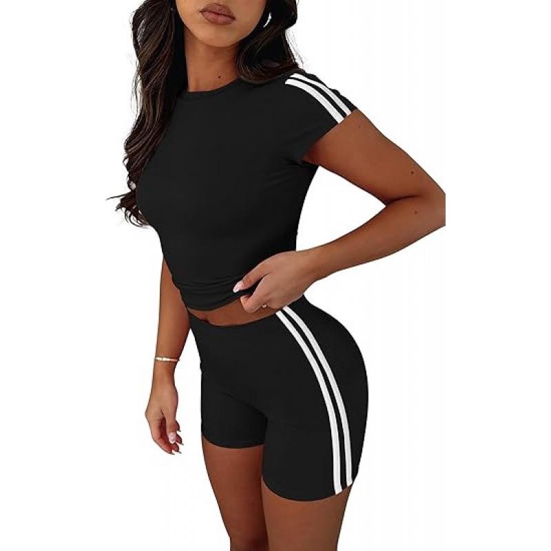 Women s Summer Color Block Two-Piece Fitness Suit with Side Stripes Large чорний
Women s Summer Color Block Two-Piece Fitness Suit with Side Stripes Large чорний