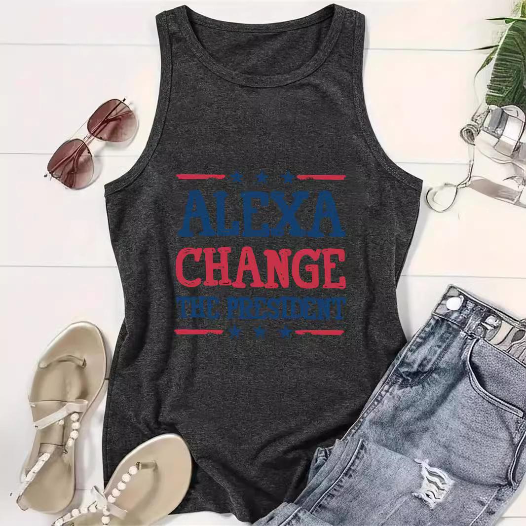 Hot Selling Slogan Print Sleeveless Round Neck Pullover T-Shirt for Women - Spring/Summer Extra Large
Hot Selling Slogan Print Sleeveless Round Neck Pullover T-Shirt for Women - Spring/Summer Extra Large