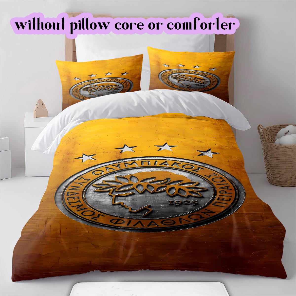 Olympiacos F.C Pattern Bedding Quilt Set Quilt Cover Pillowcase Home Decoration Birthday Gift (1 * duvet cover + 2 * pillowcase, without core) 135x200cm
Olympiacos F.C Pattern Bedding Quilt Set Quilt Cover Pillowcase Home Decoration Birthday Gift (1 * duvet cover + 2 * pillowcase, without core) 135x200cm
