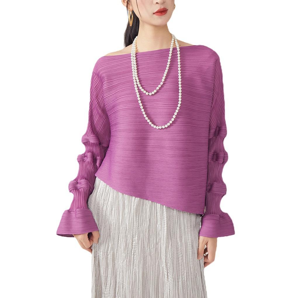 Женский топ с длинным рукавом высокого качества, с плиссировкой - Свободный, облегающий, больших размеров - Модный тренд Весна/Лето One Size маджента
Женский топ с длинным рукавом высокого качества, с плиссировкой - Свободный, облегающий, больших размеров - Модный тренд Весна/Лето One Size маджента