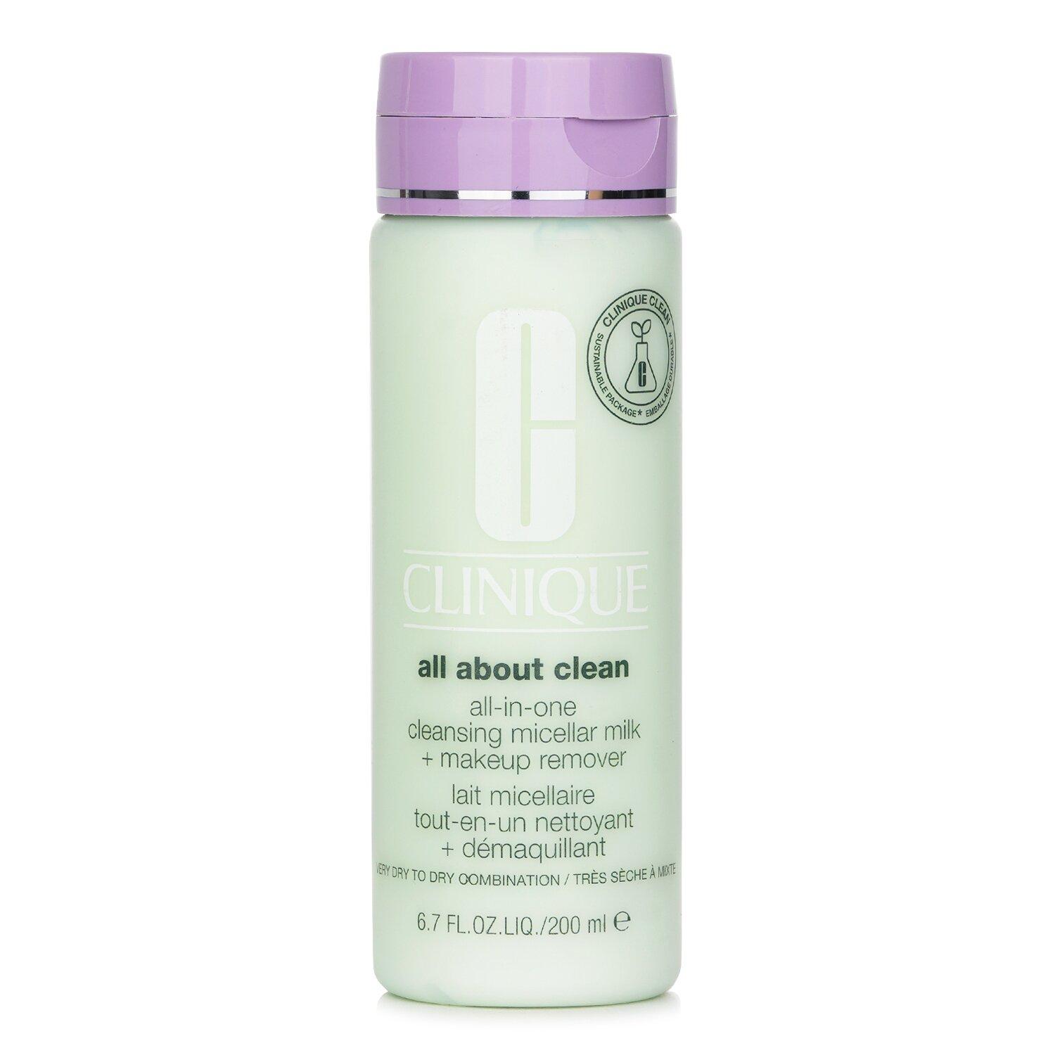 All about Clean All-In-One Cleansing Micellar Milk + Makeup Remover - Very Dry to Dry Combination 200ml/6.7oz
All about Clean All-In-One Cleansing Micellar Milk + Makeup Remover - Very Dry to Dry Combination 200ml/6.7oz