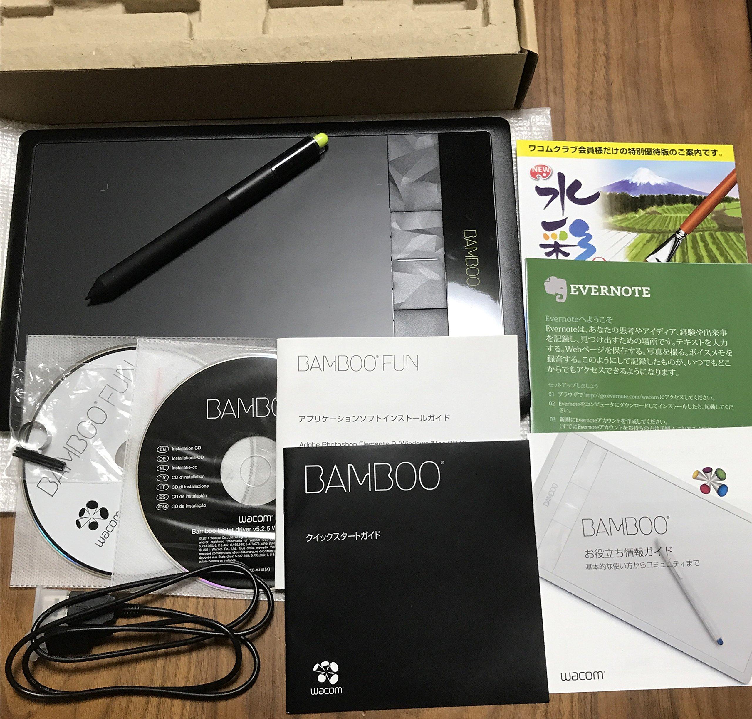 Wacom Pen Tablet S Size Black with Photoshop Elements & Painter Essentials Bamboo Fun CTH-470K1
Wacom Pen Tablet S Size Black with Photoshop Elements & Painter Essentials Bamboo Fun CTH-470K1