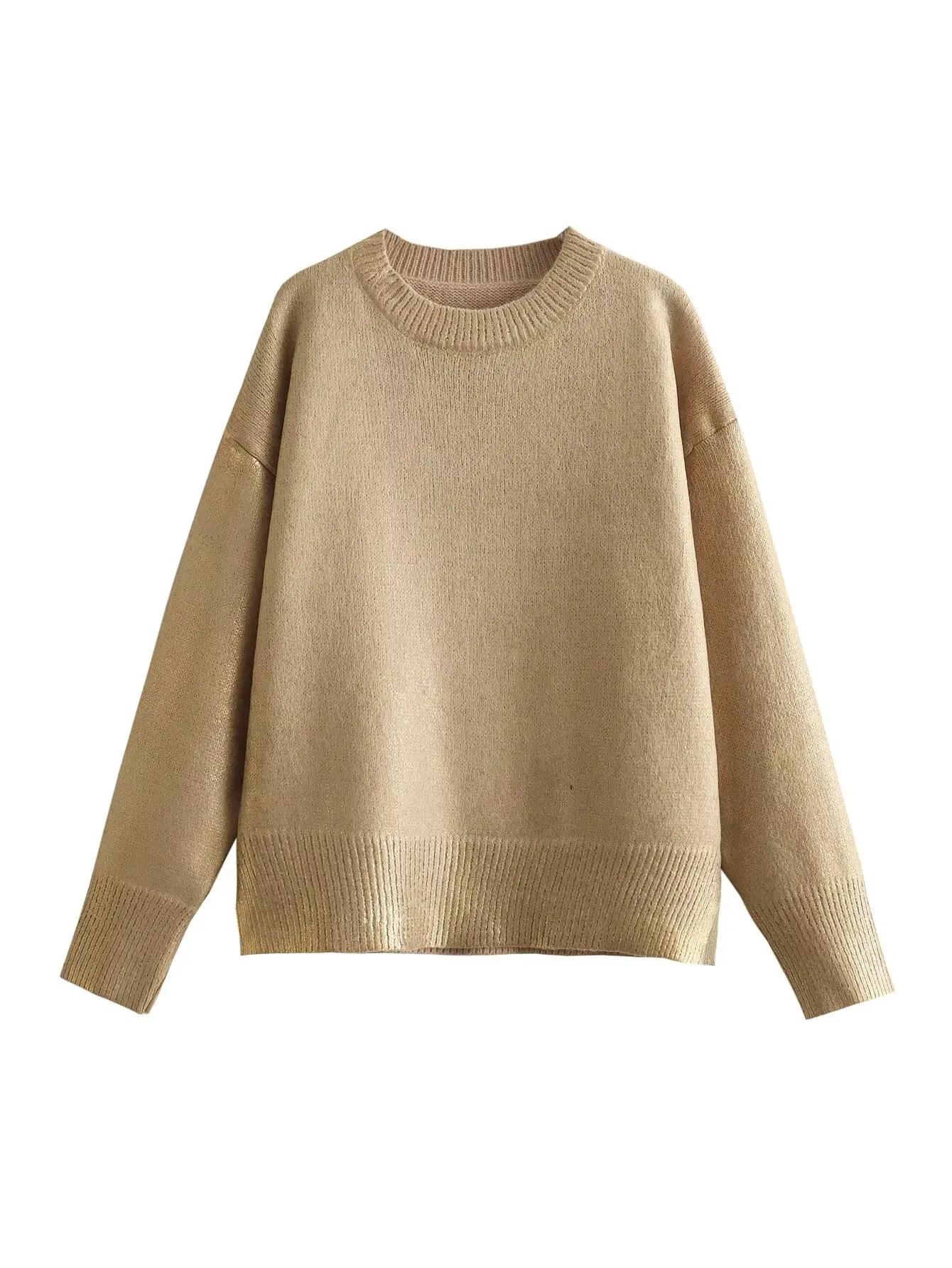 Базовый обычный вязаный кашемировый свитер для женщин 2024 года, новые зимние свободные однотонные женские пуловеры, теплые повседневные трикотажные свитера L
Базовый обычный вязаный кашемировый свитер для женщин 2024 года, новые зимние свободные однотонные женские пуловеры, теплые повседневные трикотажные свитера L