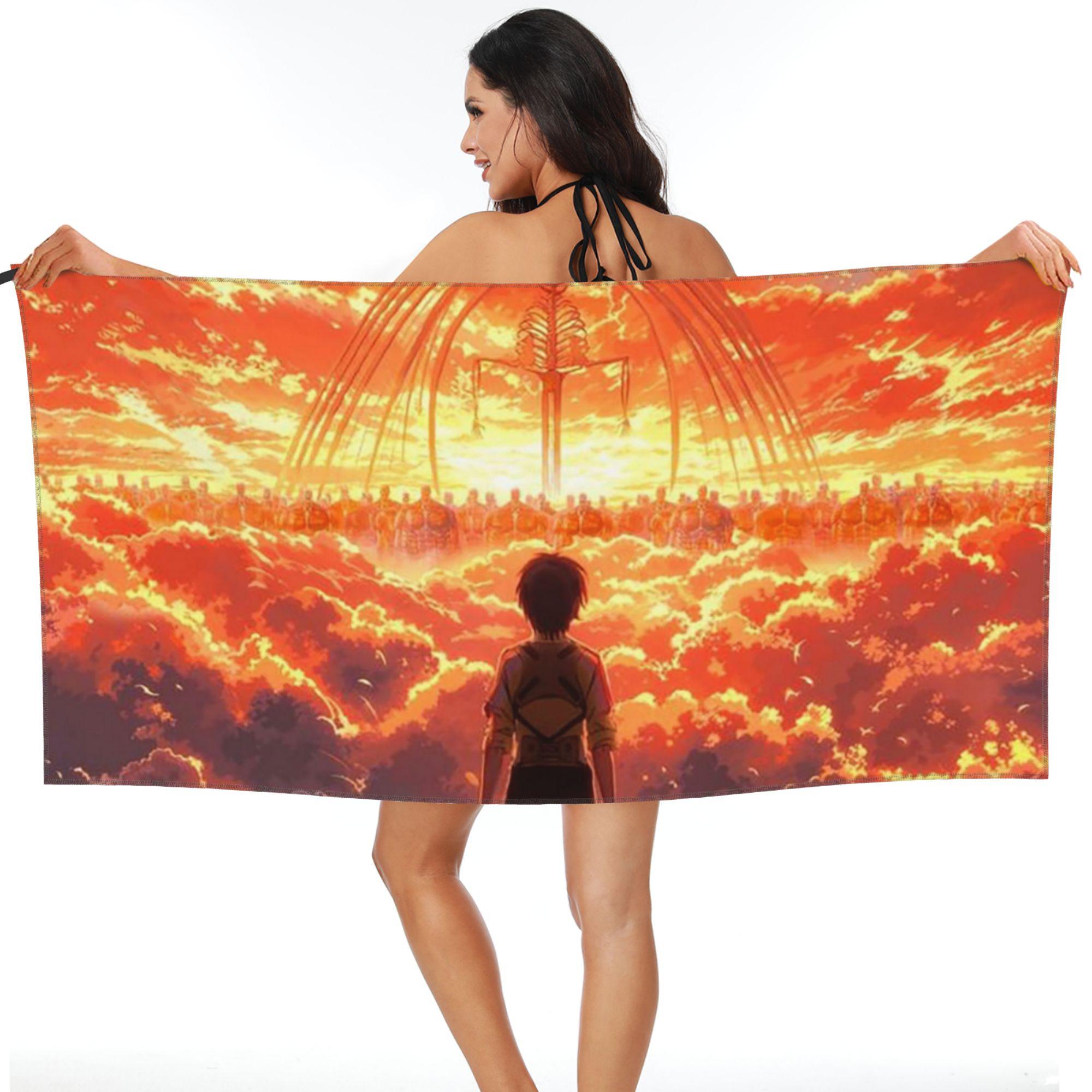 Attack On Titan Zeke Yeager Beach Towel Soft Microfiber Quick Dry Absorbent Quick Towels For Mountain Climbing W40*H60(CM)
Attack On Titan Zeke Yeager Beach Towel Soft Microfiber Quick Dry Absorbent Quick Towels For Mountain Climbing W40*H60(CM)