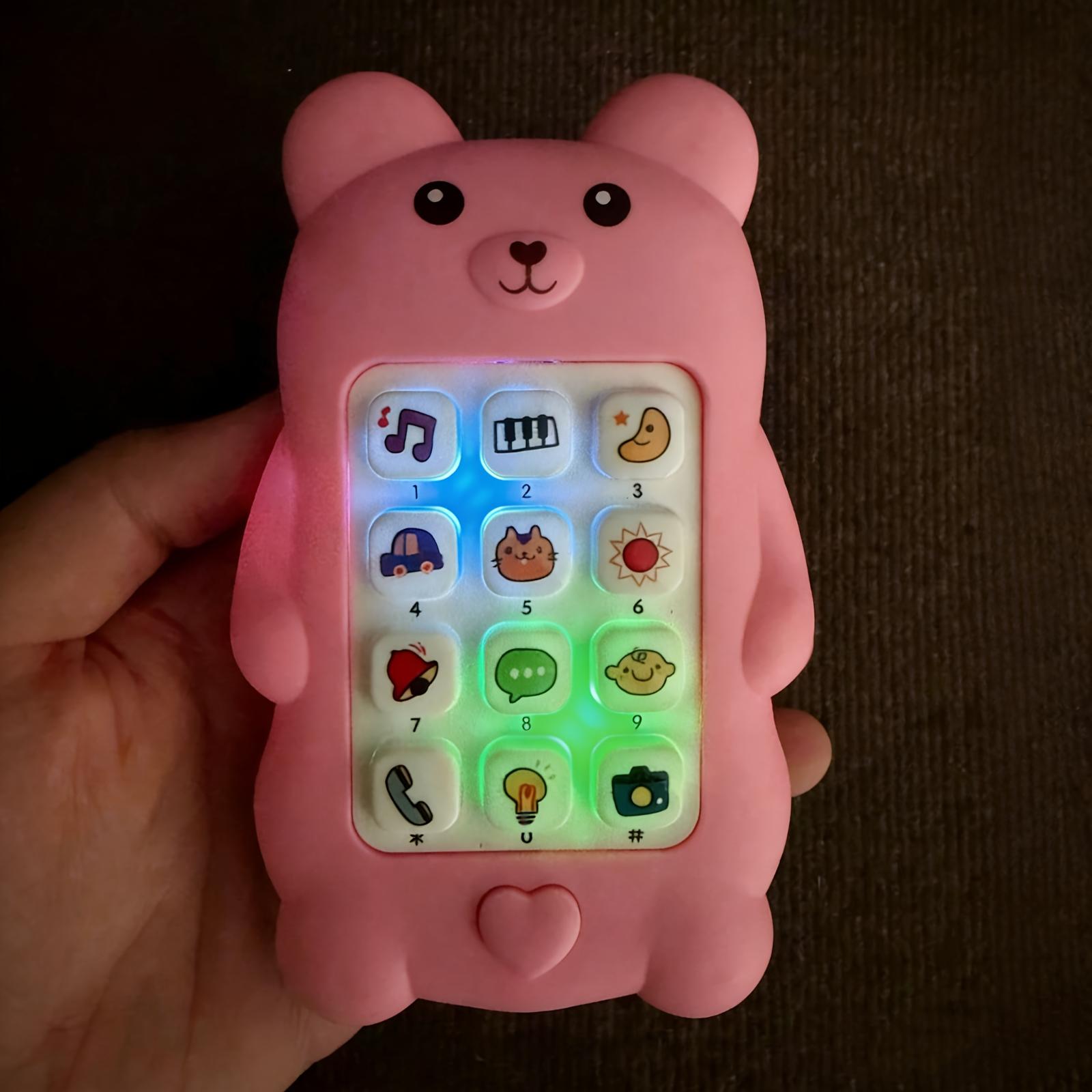 Interactive Baby Toy Phone with Bear Design Light and Sound Effects Educational Learning Toy for Toddlers Early Development One Size рожевий
Interactive Baby Toy Phone with Bear Design Light and Sound Effects Educational Learning Toy for Toddlers Early Development One Size рожевий
