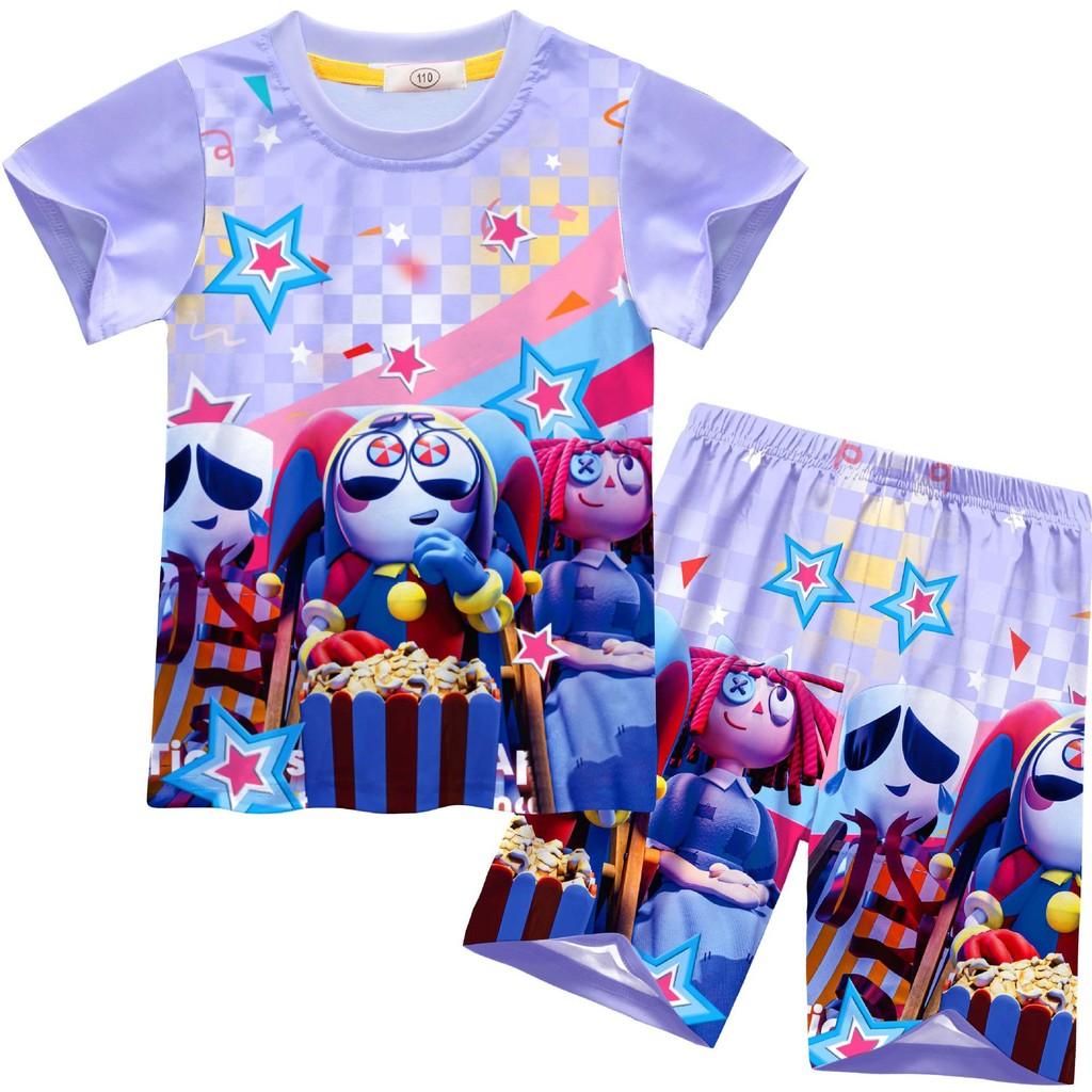 92701 Kids Girls The Amazing Digital Circus Cartoon Printed T-shirt Shorts Top Pants Sets 150cm
92701 Kids Girls The Amazing Digital Circus Cartoon Printed T-shirt Shorts Top Pants Sets 150cm