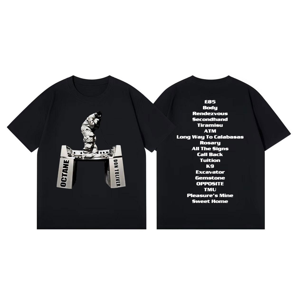 Rapper Don Toliver Octane Album Merch T Shirt Fashion Hip Hop Vintage Short Sleeve Tshirts Men Women Casual Oversized Tshirt 4XL
Rapper Don Toliver Octane Album Merch T Shirt Fashion Hip Hop Vintage Short Sleeve Tshirts Men Women Casual Oversized Tshirt 4XL