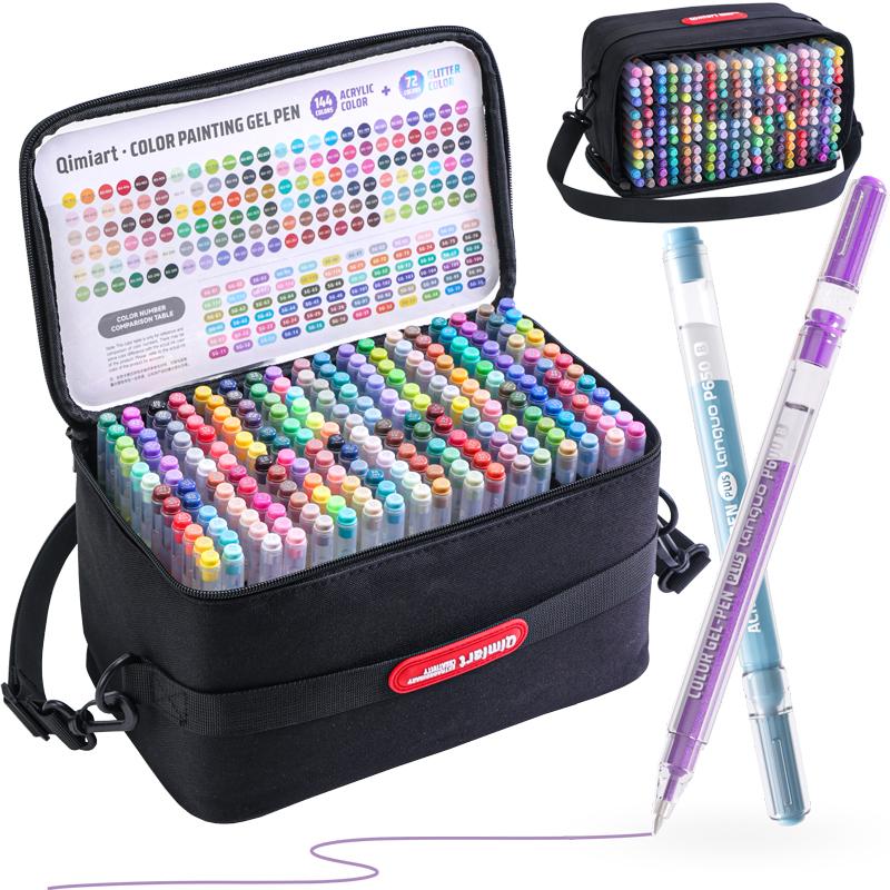 216 Colors Large Capacity Glitter Gel Pens 3D Acrylic Paint Pens for Black Paper Painting Glass Wood, Fabric,Cards Art Supplies
216 Colors Large Capacity Glitter Gel Pens 3D Acrylic Paint Pens for Black Paper Painting Glass Wood, Fabric,Cards Art Supplies
