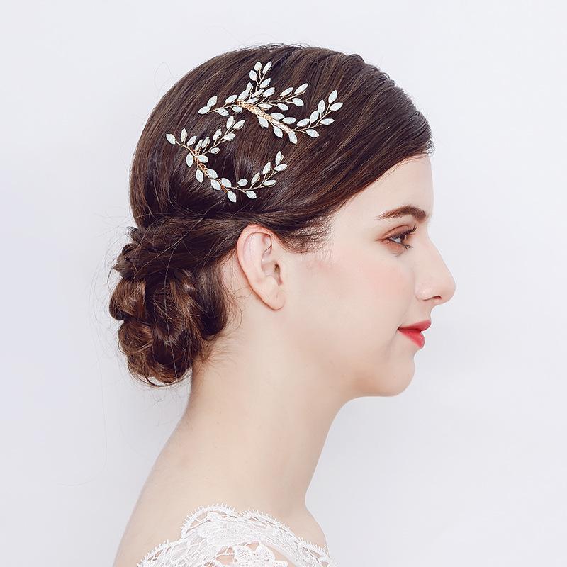 Gold Rhinestone Bridal Hair Combs - Versatile European & American Wedding Headpieces
Gold Rhinestone Bridal Hair Combs - Versatile European & American Wedding Headpieces