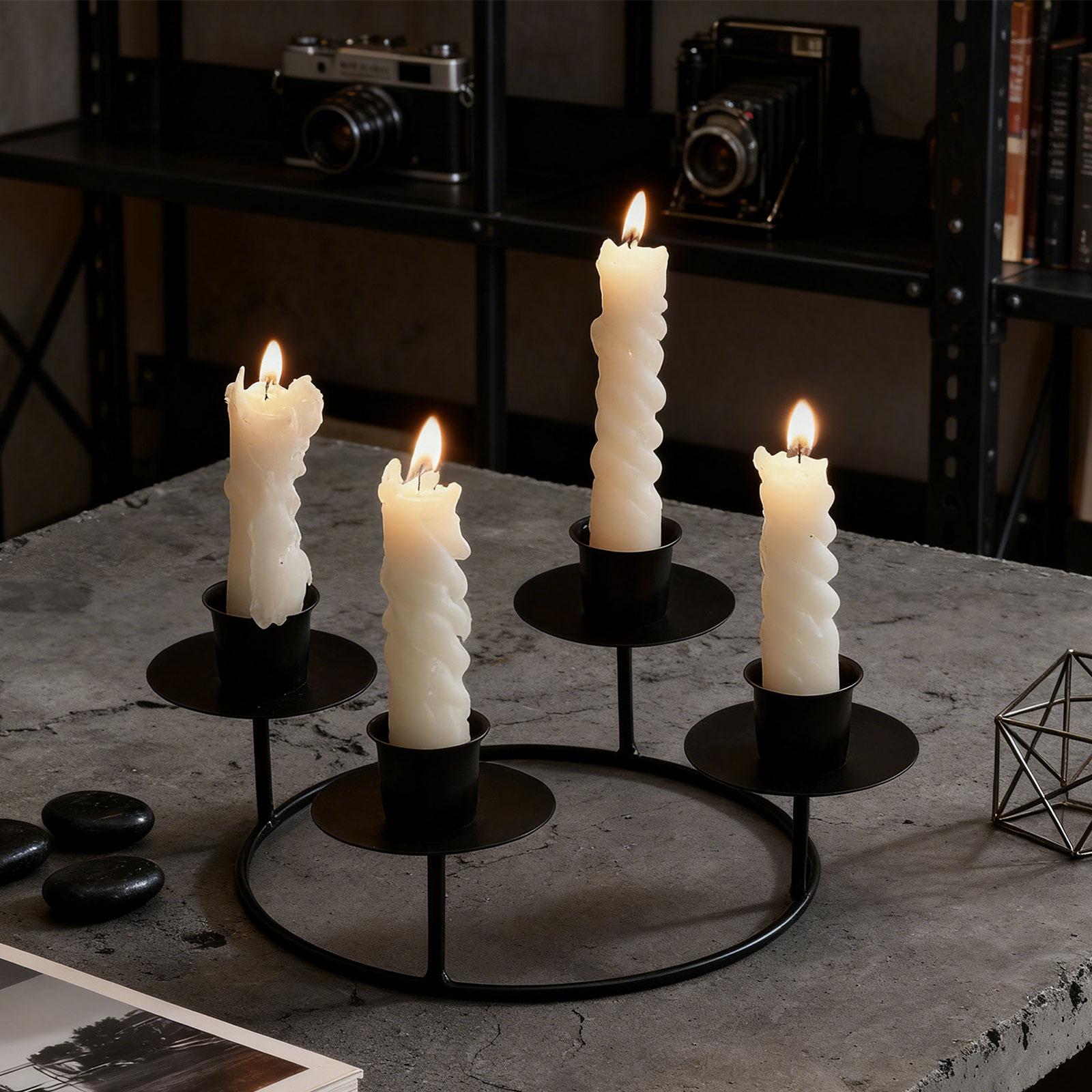 4 Arms Candle Holder, Candlestick Holder, Decorative Candle Stand, Candlelight Stand for Bedroom чорний
4 Arms Candle Holder, Candlestick Holder, Decorative Candle Stand, Candlelight Stand for Bedroom чорний