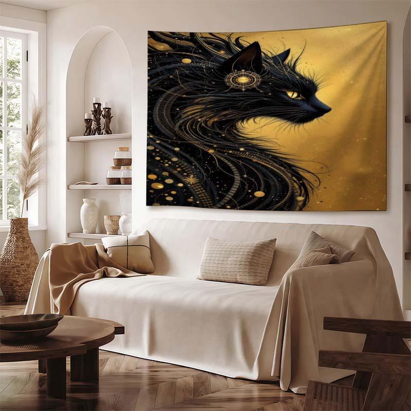 Black Cat Art Tapestry Portable Photo Props Durable WrinkleResistant Room Bedroom Decor 74x94cm(29x37in)
Black Cat Art Tapestry Portable Photo Props Durable WrinkleResistant Room Bedroom Decor 74x94cm(29x37in)