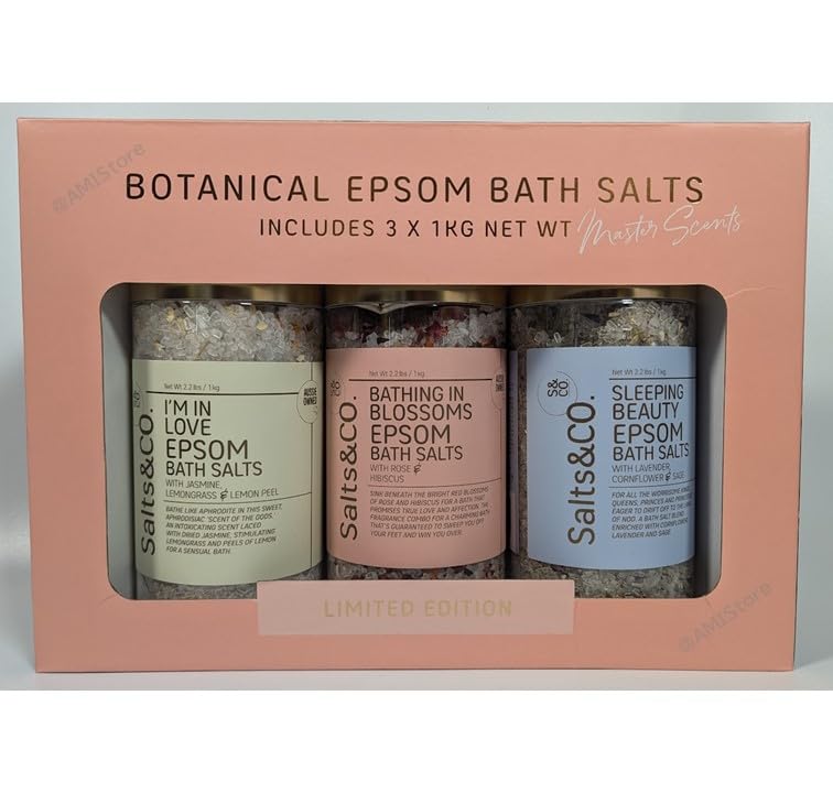 Ассортимент солей для ванн Salt Company Epsom Himalayan x & + (Ботанический 1,0 кг 3) белый
Ассортимент солей для ванн Salt Company Epsom Himalayan x & + (Ботанический 1,0 кг 3) белый