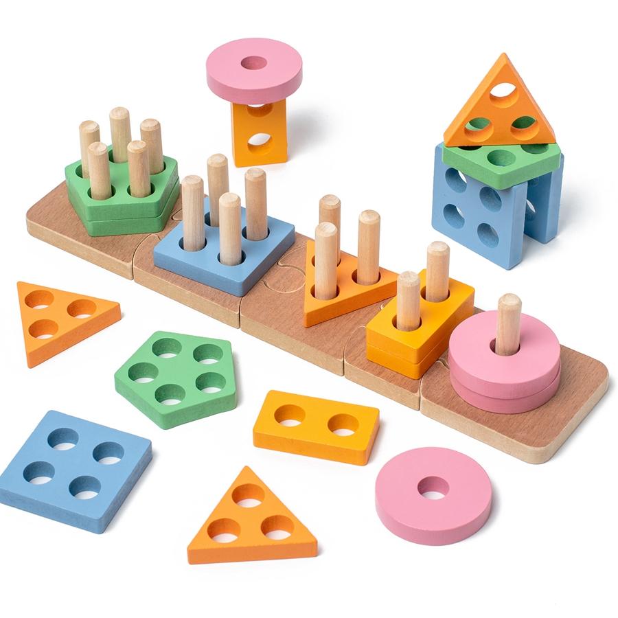 Montessori Multi-function Wooden Color Sorting Stacking Toys Makron Puzzle For Toddlers And Kids Preschool Fine Motor Skill Toy
Montessori Multi-function Wooden Color Sorting Stacking Toys Makron Puzzle For Toddlers And Kids Preschool Fine Motor Skill Toy