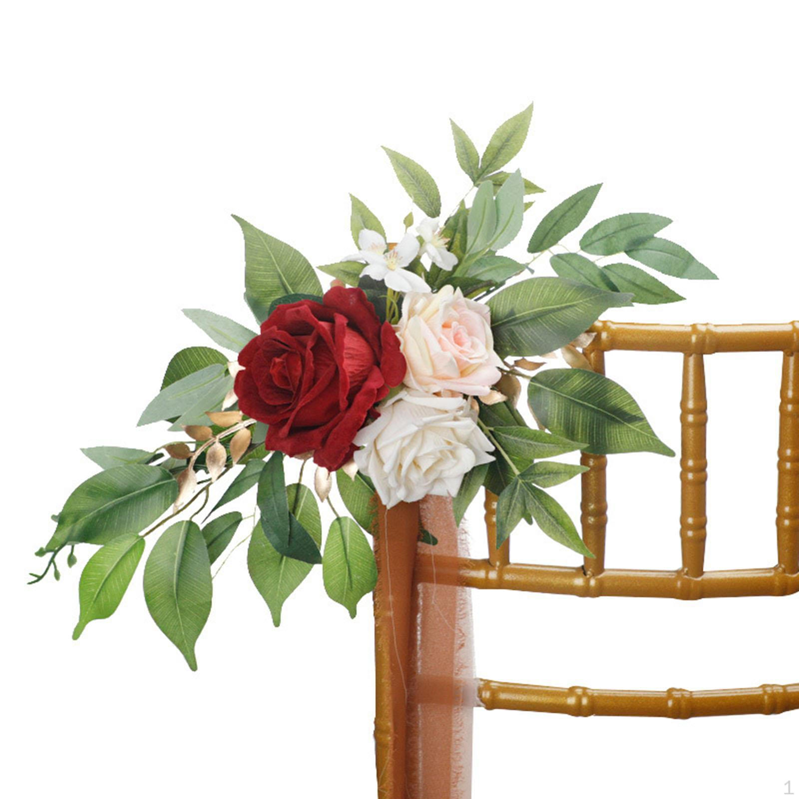 Chair Back Flower with Ribbons Rose Silk for Wedding Church Birthday Outdoor
Chair Back Flower with Ribbons Rose Silk for Wedding Church Birthday Outdoor