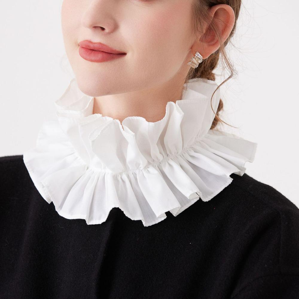Vintage Neck Ruffled Collar Detachable Retrp Ruff Collar Renaissance False Collar Collar Accessory A-White
Vintage Neck Ruffled Collar Detachable Retrp Ruff Collar Renaissance False Collar Collar Accessory A-White
