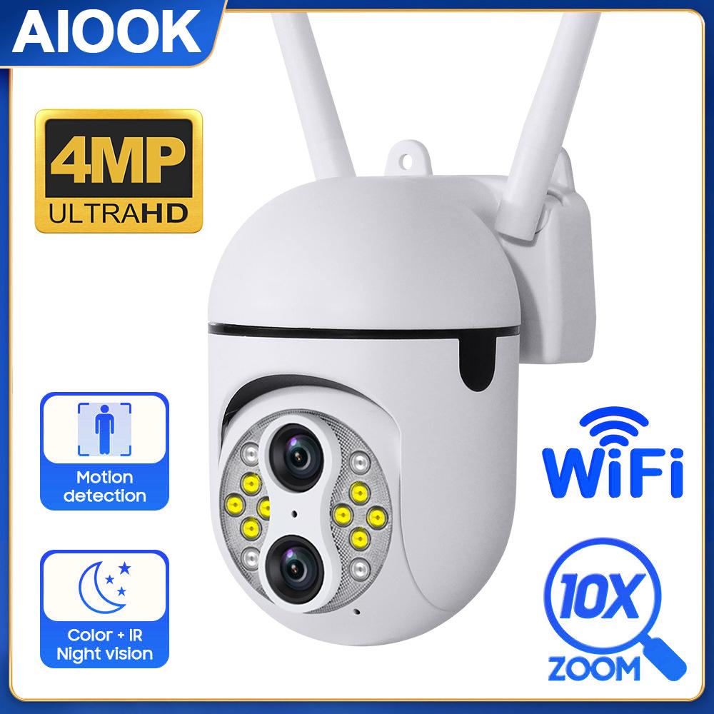 AIOOK WiFi камера 4MP 10X Zoom камера безопасности наклонная головка наружное наблюдение IP-безопасность двусторонний вызов цвет ночного видения Ai мобильное отслеживание
AIOOK WiFi камера 4MP 10X Zoom камера безопасности наклонная головка наружное наблюдение IP-безопасность двусторонний вызов цвет ночного видения Ai мобильное отслеживание