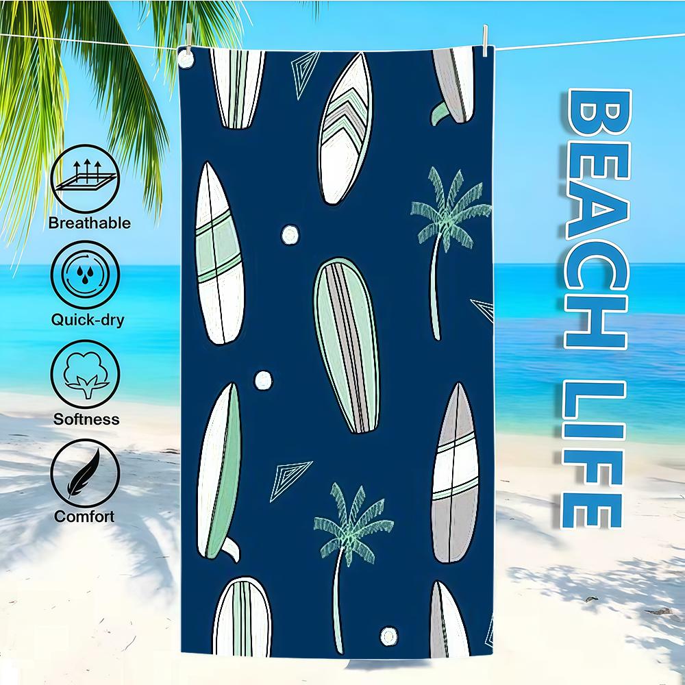 Towel Textile Waves Tree Tropical Bathrobe Palm Beach Quick-Drying Lightweight Portable Camping Swim Pool Travel W30*H60(CM)
Towel Textile Waves Tree Tropical Bathrobe Palm Beach Quick-Drying Lightweight Portable Camping Swim Pool Travel W30*H60(CM)