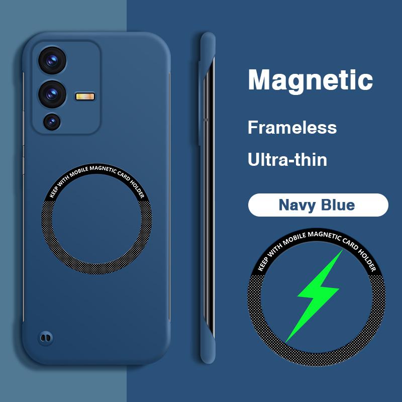 Simple Frameless Phone Case for VIVO V23 Pro V23E S12 Pro V23Pro S12Pro 5G Lens Protection Thin Magnetic Wireless Charging Cover vivo S12 Pro темно-синього кольору
Simple Frameless Phone Case for VIVO V23 Pro V23E S12 Pro V23Pro S12Pro 5G Lens Protection Thin Magnetic Wireless Charging Cover vivo S12 Pro темно-синього кольору