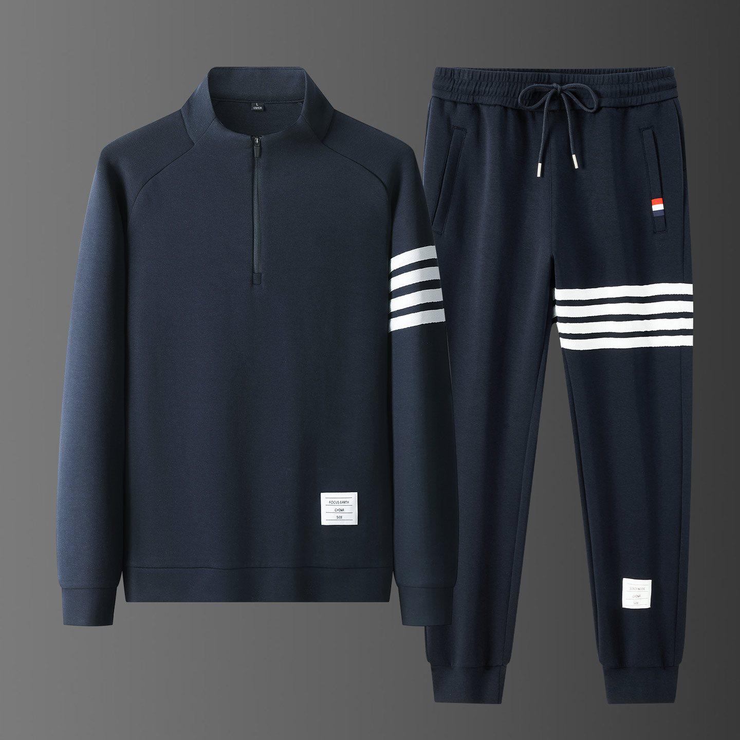 Men s Casual Suit: Spring 2026 Half-Zip Stand Collar Hoodie & Long Pants Set (Sizes L-8XL). XL темно-синього кольору
Men s Casual Suit: Spring 2026 Half-Zip Stand Collar Hoodie & Long Pants Set (Sizes L-8XL). XL темно-синього кольору