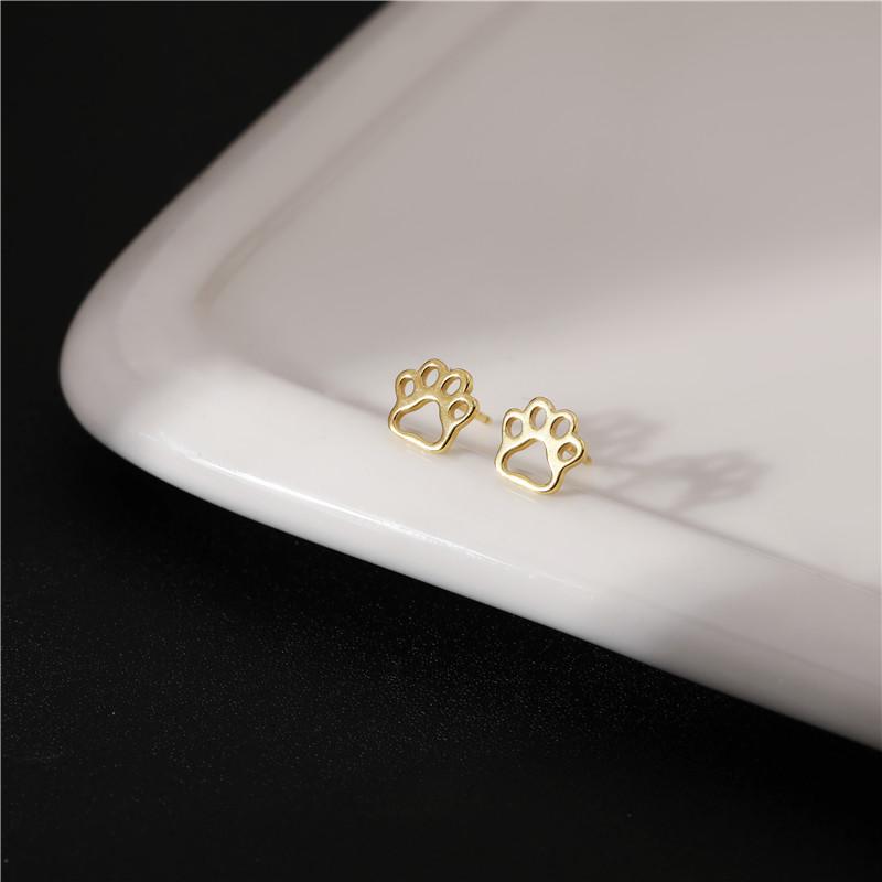 S925 Sterling Silver Animal Dog Cat Paw Earrings Hot Selling Fashion Simple Personality Earrings Women золотий
S925 Sterling Silver Animal Dog Cat Paw Earrings Hot Selling Fashion Simple Personality Earrings Women золотий