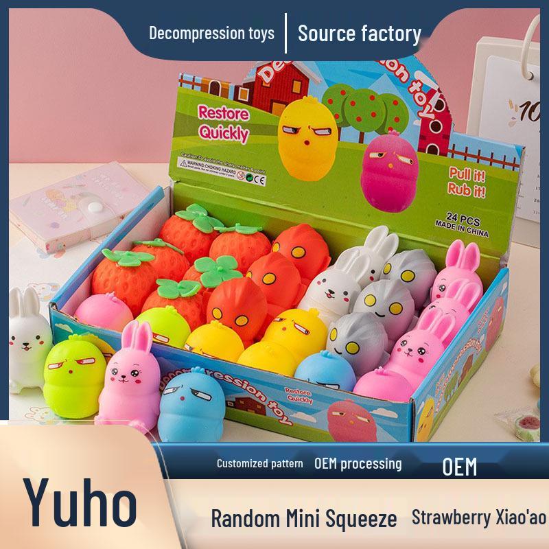 Creative Mini Squeeze Toy: Little Ao Rabbit Strawberry Decompression for Kids Mini Flour Rabbit 1pc
Creative Mini Squeeze Toy: Little Ao Rabbit Strawberry Decompression for Kids Mini Flour Rabbit 1pc