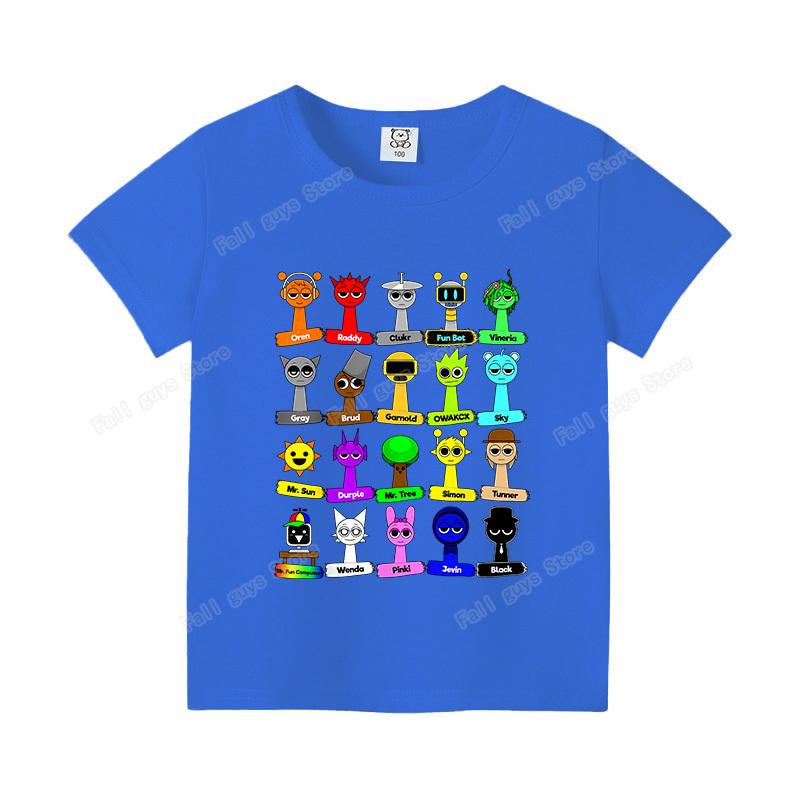 Sprunki Summer Clothes Short Sleeve Oren Wenda Pinki Simon Kids T-shirt Breathable Cute Boys Girls Base Top Ages 3-12 Gifts 120
Sprunki Summer Clothes Short Sleeve Oren Wenda Pinki Simon Kids T-shirt Breathable Cute Boys Girls Base Top Ages 3-12 Gifts 120
